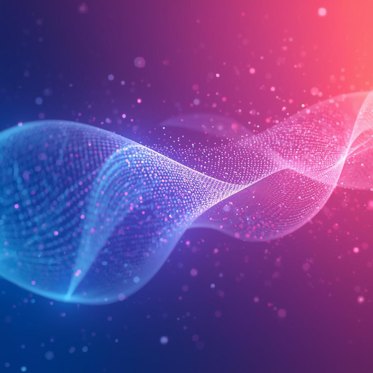 Generate an image of a website animated particles module or wordpress plugin (1)